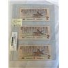 Image 1 : 3 MINT CANADIAN 1986 $2 BILLS IN SEQUENCE 769-771 LAST YEAR OF THE $2 BILL