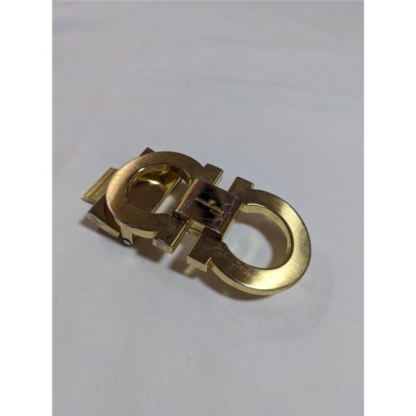 VINTAGE PREOWENED FERRAGAMO ITALY BELT BUCKLE, AUTHENTIC