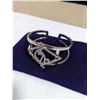 Image 2 : VINTAGE RHINESTONES OPEN CUFF BANGLE