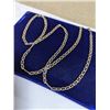 Image 1 : STERLING SILVER GUCCI DESIGN CHAIN NECKLACE EXTRA LENGTH 24" LONG