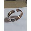 Image 2 : VINTAGE LIZ CLAIBORNE HINGED OPEN CUFF BANGLE, MARKED LC