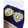 Image 1 : PAIR OF VINTAGE HAND CARVED BONE EARRINGS
