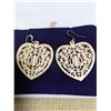 Image 2 : PAIR OF VINTAGE HAND CARVED BONE EARRINGS