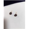 Image 2 : 14K GOLD BLACK PEARL EARRINGS