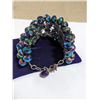Image 2 : VINTAGE CARNEVAL GLASS BEADS BRACELET