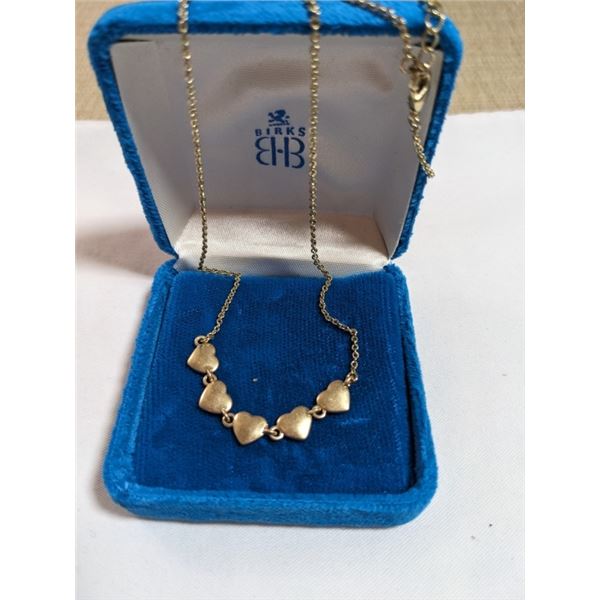 GOLD COLOURED HEART NECKLACE