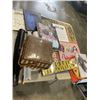 Image 1 : 4 SMALL CANVAS ARTS, CRAFT STORAGE AUTOMAN AND MR &MRS SIGN