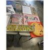 Image 6 : 4 SMALL CANVAS ARTS, CRAFT STORAGE AUTOMAN AND MR &MRS SIGN