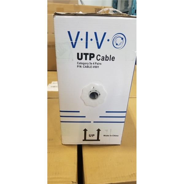 APPROX 1000 FT VIVO UTP CABLE CATEGORY 5E 4 PAIRS