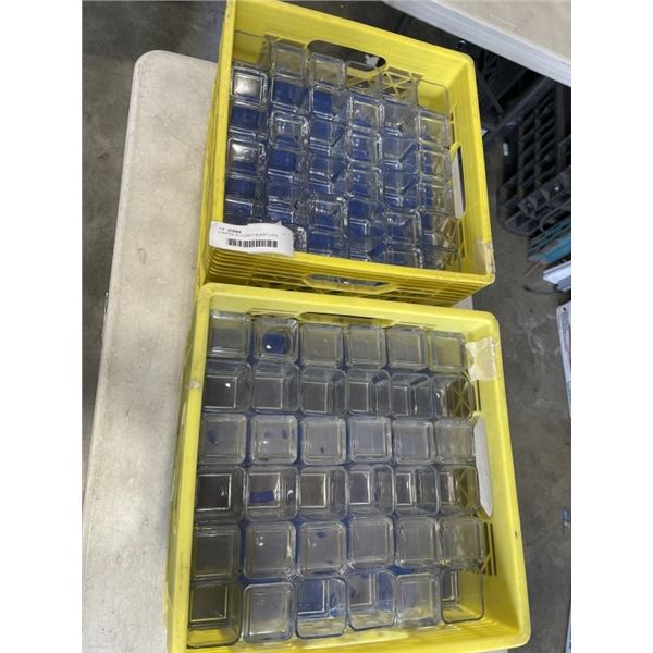 2 CRATES OF CLEAR 2" DESERT CUPS