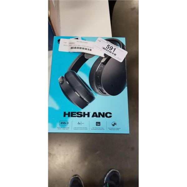 SKULLCANDY HESH ANC OVER EAR NOISE CANCELLING BLUETOOTH HEADPHONES - TESTED WORKING, RETAIL $169