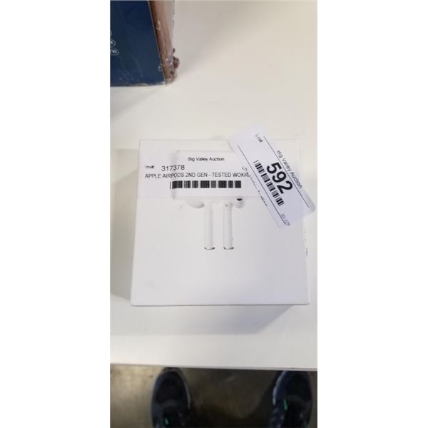 APPLE AIRPODS 2ND GEN - TESTED WOKRING