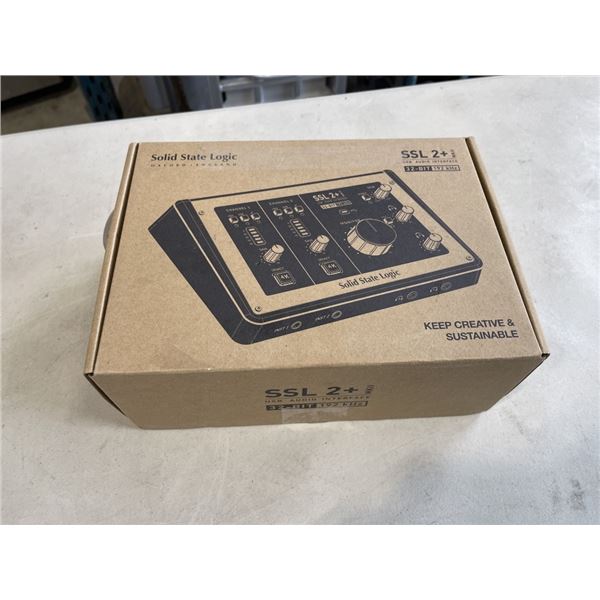 NEW SOLID STATE LOGI USB AUDIO INTERFACE SSL2+ MMKII 32-BIT 192 KHZ