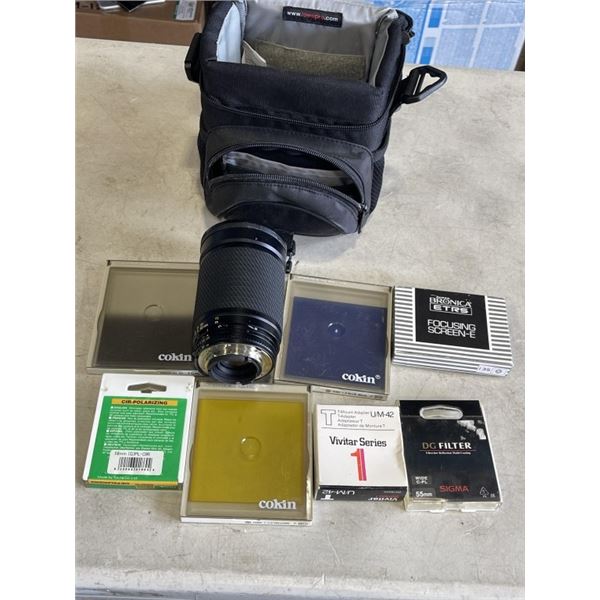 BAG OF CAMERAS LENSES AND FILTERS