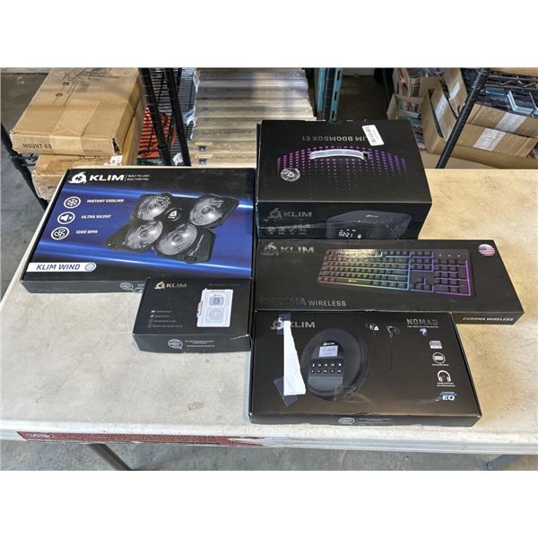 KLIM WIND LAPTOP COOLING PAD AND KLIM BOOMBOX AND KLIM HIGH-FIDELITY SOUND REPRODUCTION AND KLIM KEY