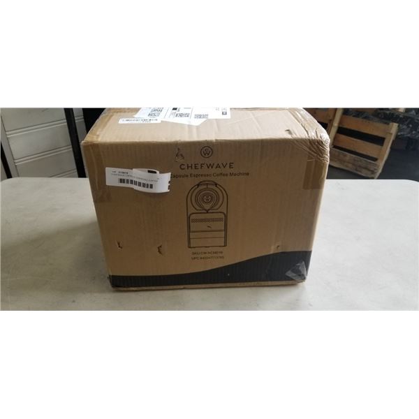 CHEFWAVE CAPSULE ESPRESSO COFFEE MACHINE