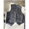 Image 4 : LEATHER CHAPS AND VEST, VEST IS SIZE XL