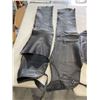 Image 5 : LEATHER CHAPS AND VEST, VEST IS SIZE XL