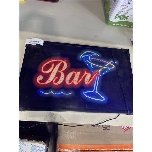 LIGHT UP BAR SIGN