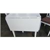 Image 3 : WHITE DROP SIDE DINETTE TABLE WITH 2 CHAIRS