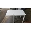 Image 4 : WHITE DROP SIDE DINETTE TABLE WITH 2 CHAIRS