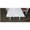 Image 5 : WHITE DROP SIDE DINETTE TABLE WITH 2 CHAIRS