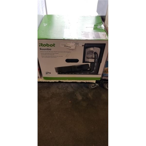IROBOT ROOMBA J7+ WIFI CONNECTED ROBOT VACUUM AND MOP - TESTED WORKING, RETAIL $1299