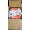 Image 1 : NEW 100 FT HEAVY DUTY LIGHTED ORANGE EXTENSION CORD. 10AWG/3C