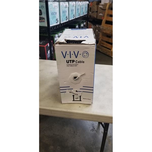 VIVO APPROX 1000 FEET UTP CABLE CATEGORY 5E 4 PAIRS