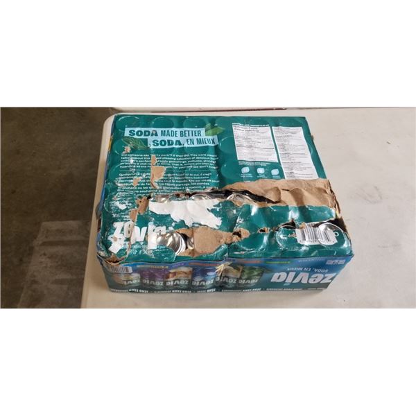 ZEVIA 30 PCS VARIETY PACK. A COUPLE CANS MAY BE MISSING