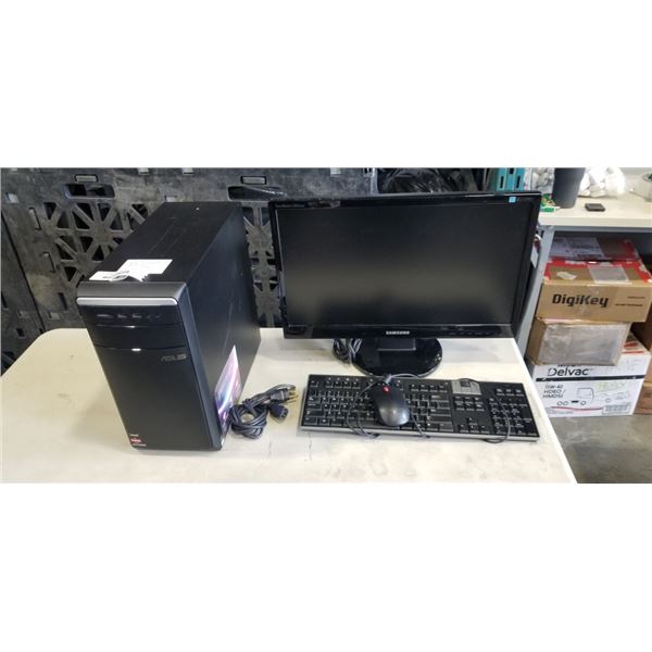 ASUS A8 COMPUTER W/ WINDOWS UPDATE - WORKING, WITH MONITOR, KEYBOARD, AND MOUSE