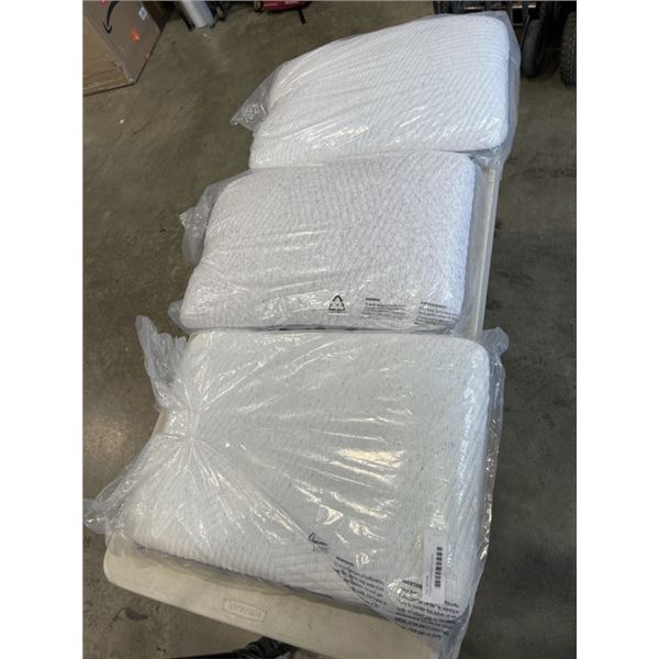 3 CASPER QUEENSIZE PILLOWS