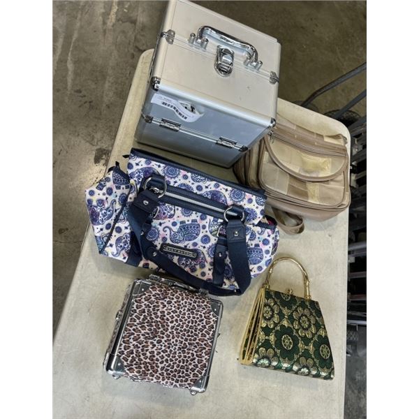 LADIES PRUSES AND HARDCASED MAKE UP CASE