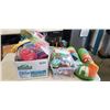 Image 1 : 2 BOXES OF KIDS TOYS AND PLAY AREA CAPRET