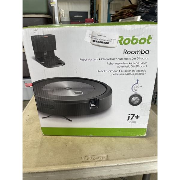 I ROBOT ROOMBA J7 PLUS ROBOT VACUUM  WORKING