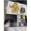 Image 1 : POKEMON BINDER OF CARDS - UNATHENTICATED, POKEMON  COLLECTOR TIN, AND VINTAGE RUSS COLBY BEAR