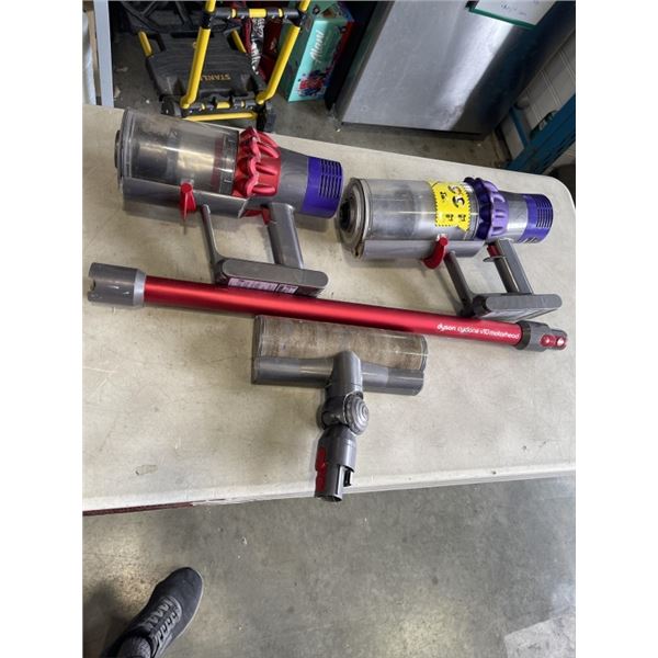 2 DYSON V10 MOTORHEADS, ONE FLOOR ATTACHMENT AND POLE