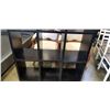 Image 2 : SOLID WOOD BLACK CUBICLE DISPLAY SHELF, VERY HEAVY