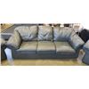 Image 6 : BLACK LEATHER SOFA, BLACK LEATHER LOVE SEAT AND BLACK LEATHER CHAIR