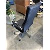 Image 3 : BLACK LEATHER HIGHBACK OFFICE CHAIR