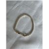 Image 2 : NEW 18K GOLD PLATED 2.5MM PRINCESS CUT SIMULATED DIAMOND (CZ) TENNIS BRACELET, 6.75-7.75" LONG