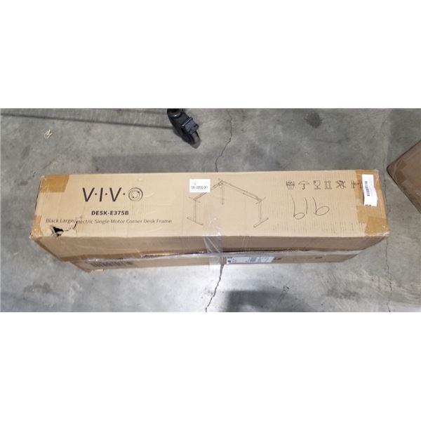 VIVO BLACK LARGE ELECTRIC SINGLE MOTOR CORNER DESK FRAME