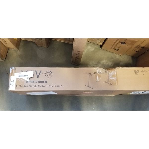 VIVO BLACK ELECTRIC SINGLE MOTOR DESK FRAME