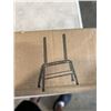 Image 2 : VIVO DARK WALNUT/BLACK MOBILE EASEL TV STAND WITH SHELF
