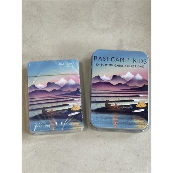 48 NEW PACKS OF BASECAMP KIDS PLAYING CARDS + QUESTIONS