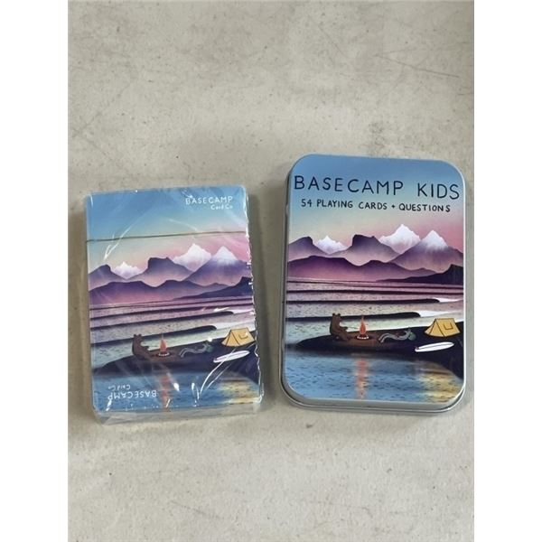 48 NEW PACKS OF BASECAMP KIDS PLAYING CARDS + QUESTIONS