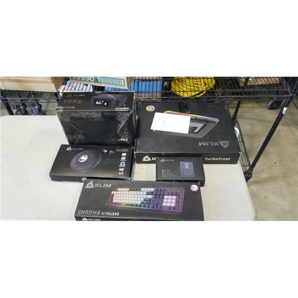 KLIM TURBOFROST LAPTOP COOLING PAD AND KLIM BOOMBOX AND KLIM HIGH-FIDELITY SOUND REPRODUCTION AND KL