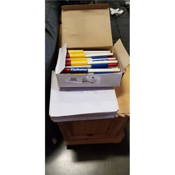 2 BOXES OF FLIP MARKERS