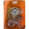 Image 3 : 2 TRAYS OF DRINKING GLASSES INCLUDING 2 HAND PAINTED WINE GLASSES