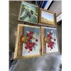 Image 1 : 2 SIGNED OIL PAINTINGS AND 2 NEEDLE POINTS